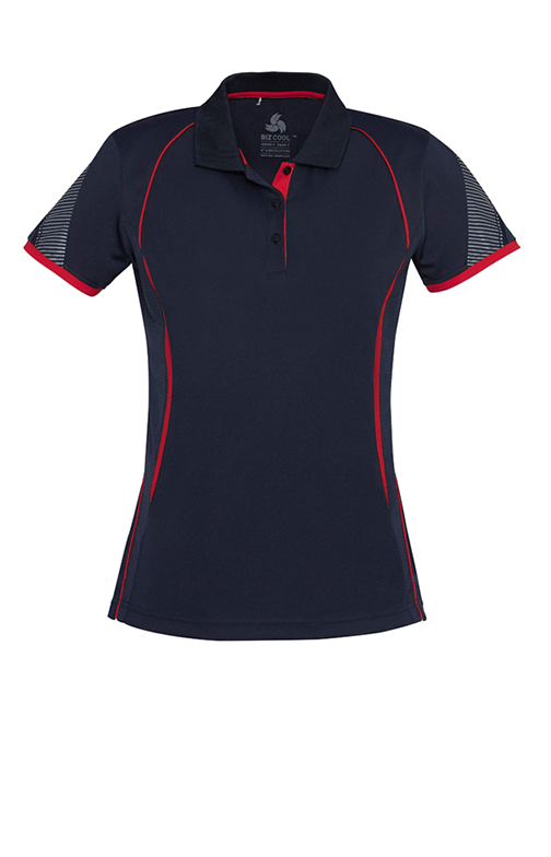 Women's Razor Polo - Navy/White