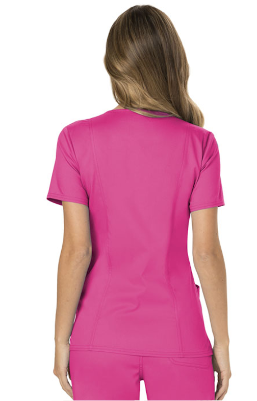 Cherokee Womens' WW Revolution Mock Wrap Top - Electric Pink