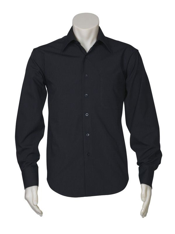 Men's Metro Long Sleeve Shirt - Mid Blue