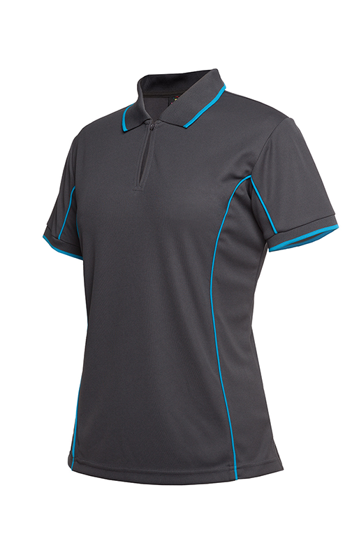 Ladies Poly Piping Polo SSL