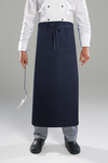 Long Waist Apron Polycotton - Black