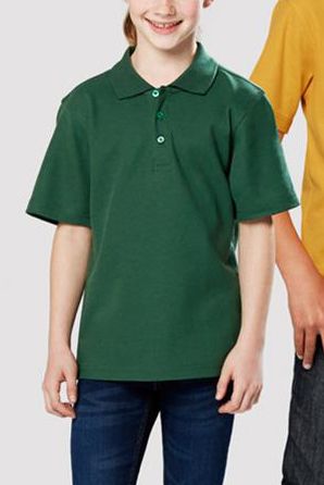 Crew Kids Polo Shirt - Kelly Green