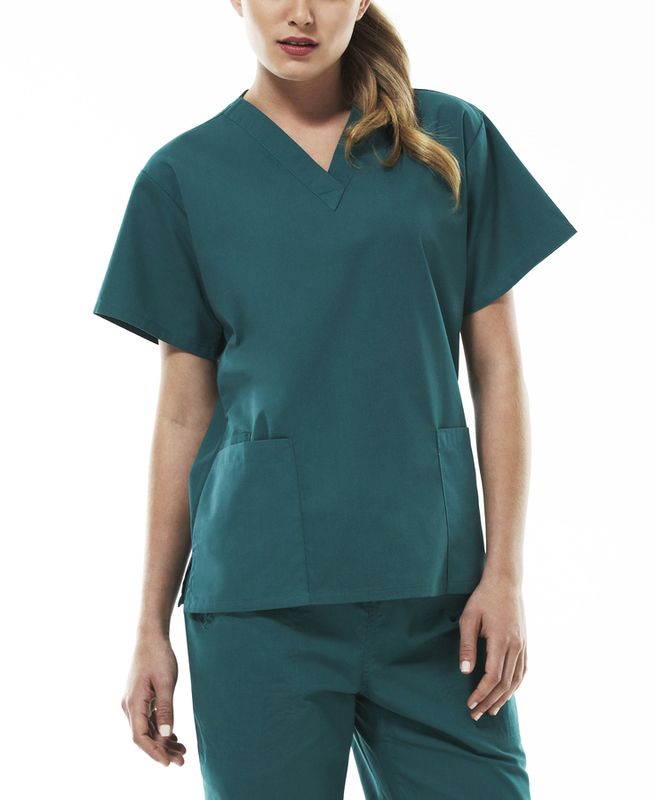 Ladies Classic Scrub Top - Black