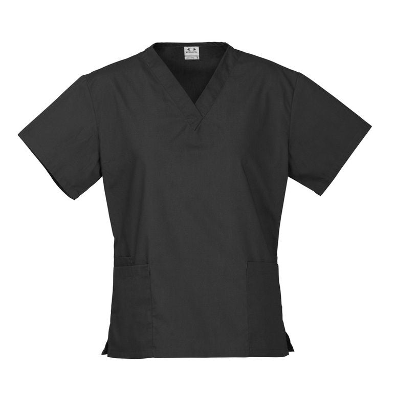 Ladies Classic Scrub Top - Black