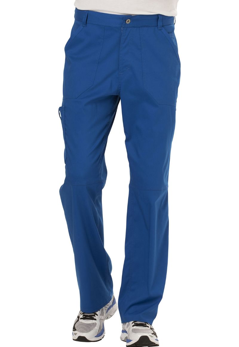 Cherokee Men's WW Revolution Fly Front Drawstring Cargo Pant - Navy