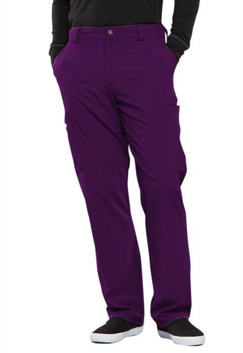 Cherokee Men's Infinity Fly Front Pant - Eggplant