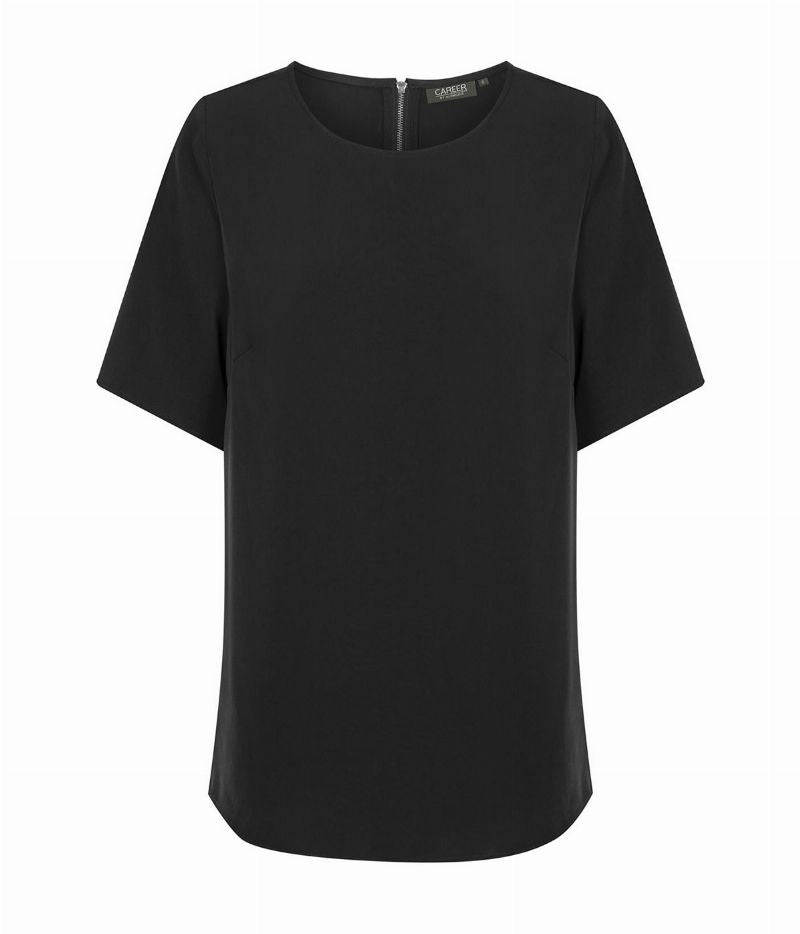 Short Sleeve Soft Taylor Top - Black