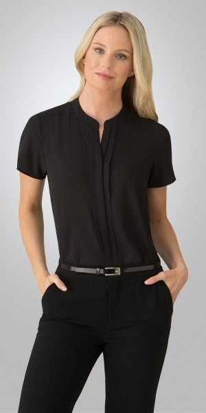 Envy Ladies Semi Fit Blouse - Black