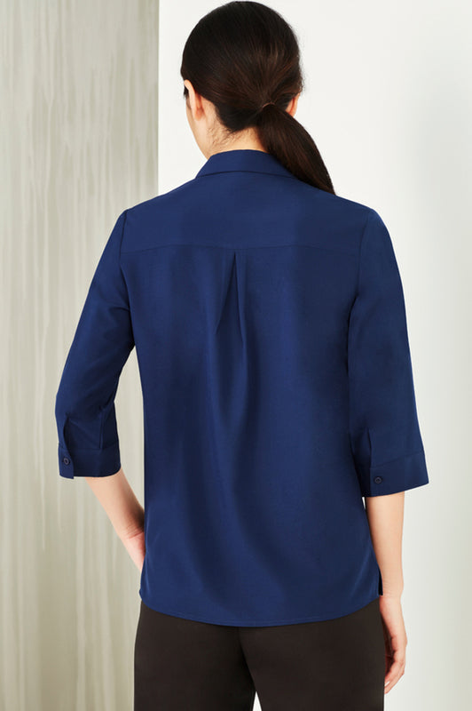 Womens Florence 3/4 Sleeve Shirt - Navy