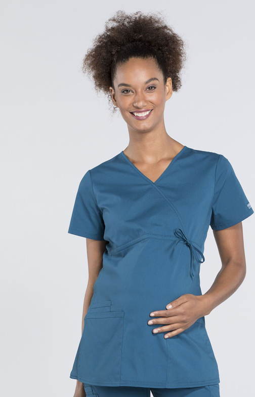 Maternity Mock Wrap Top