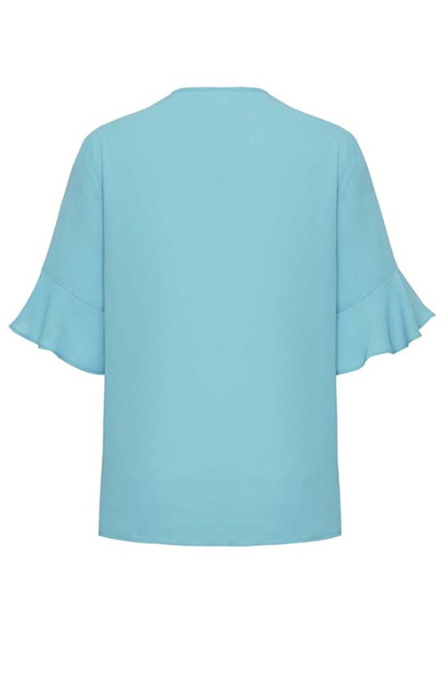 Womens Aria Fluted Sleeve Blouse
