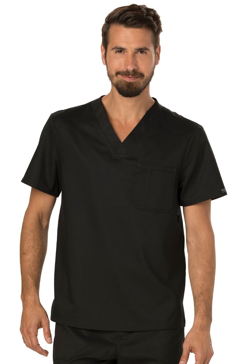 Men's Tuckable V-Neck Top - Black