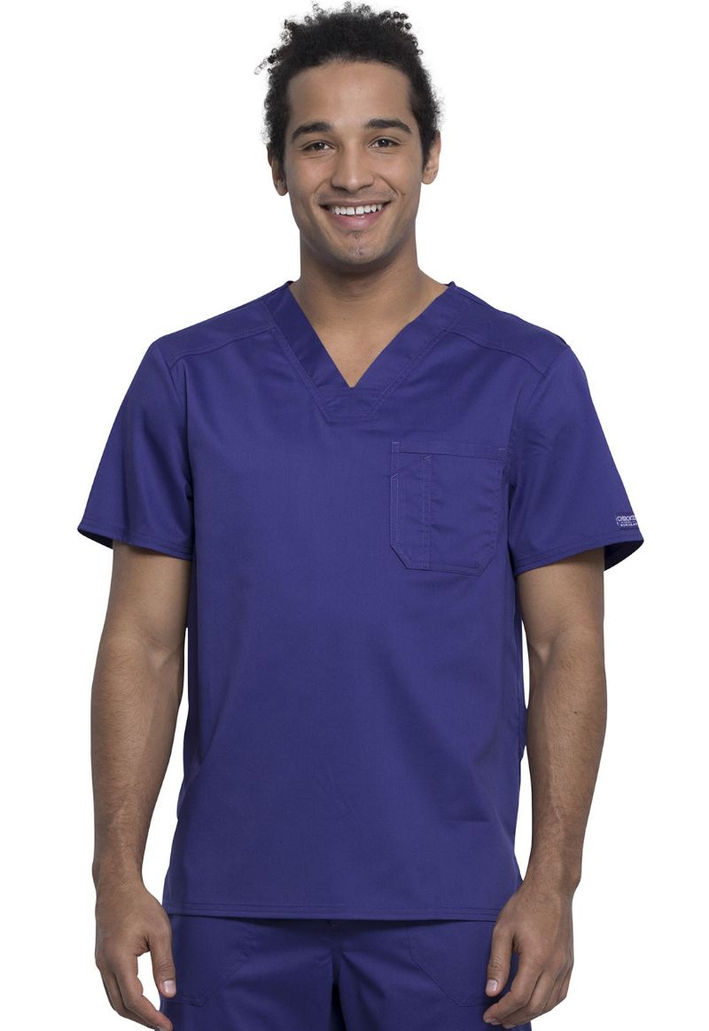 Men's Tuckable V-Neck Top - Grape