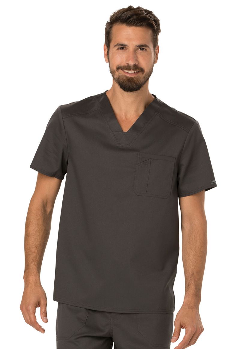 Men's Tuckable V-Neck Top - Pewter