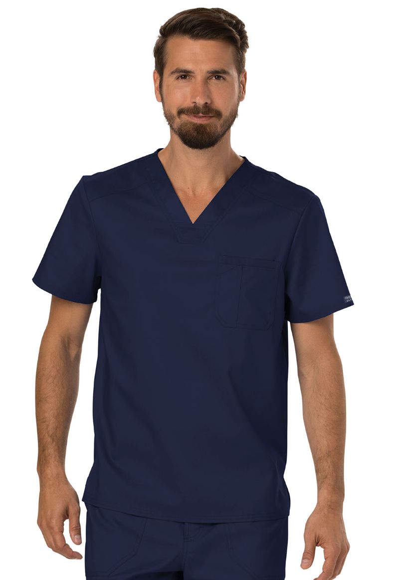 Men's Tuckable V-Neck Top - Navy