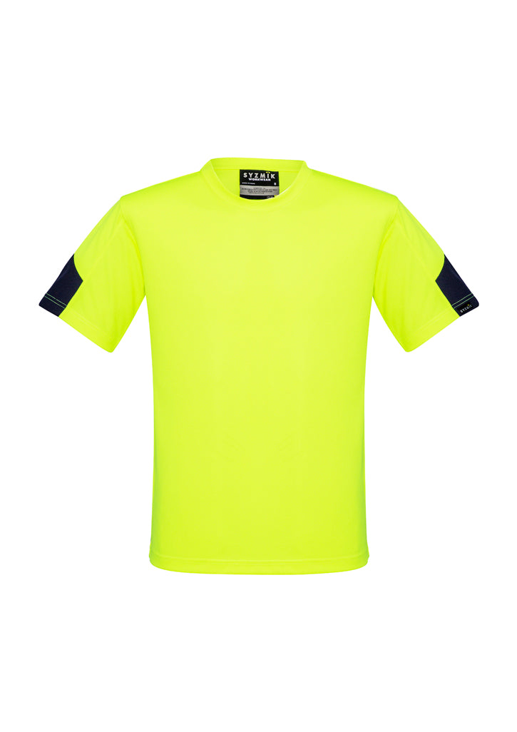 Mens Hi Vis T-Shirt - Yellow/Navy