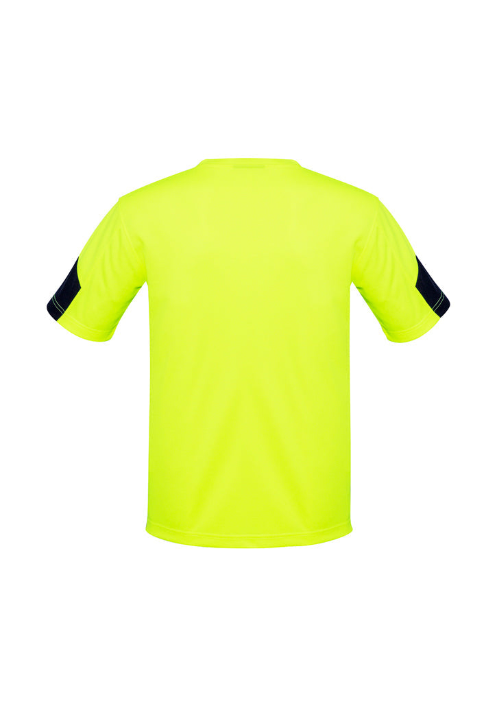 Mens Hi Vis T-Shirt - Orange/Navy