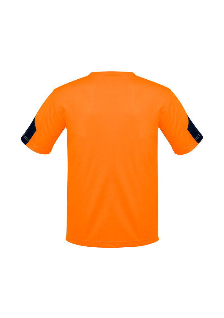 Mens Hi Vis T-Shirt - Orange/Navy