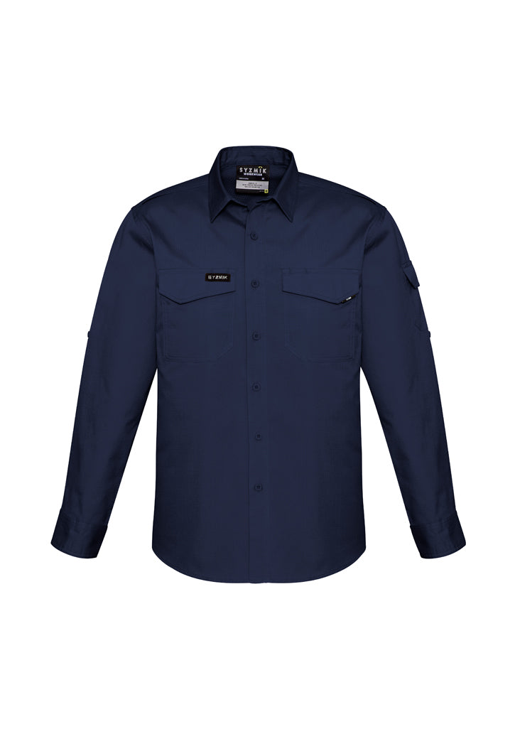 Mens Rugged Coolings L/S Shirt - Navy