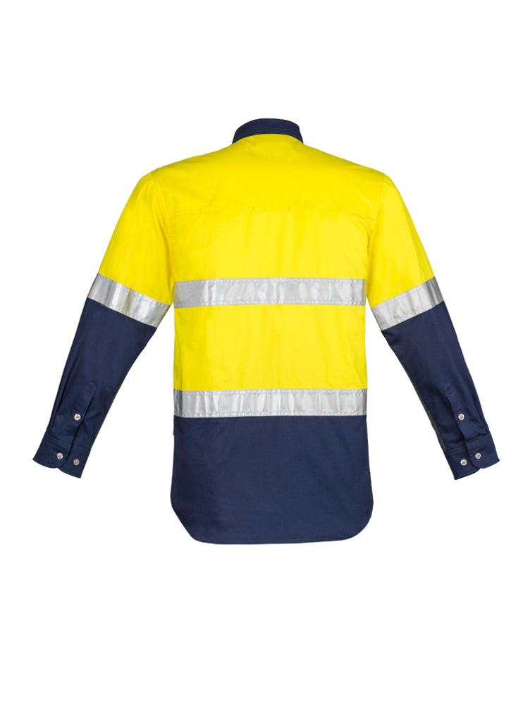 D/N Industrial Mens Shirt Hoopd - Yellow/Navy