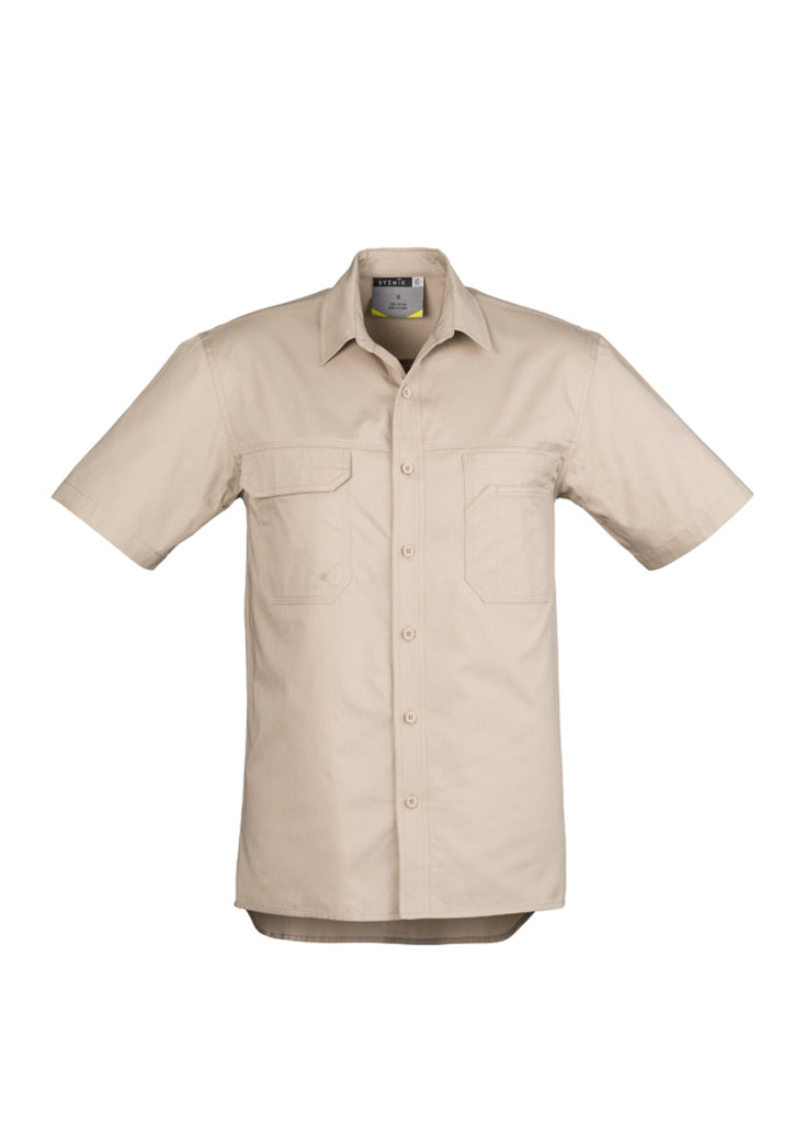 Light Weight Tradie Shirt SSL - Sand