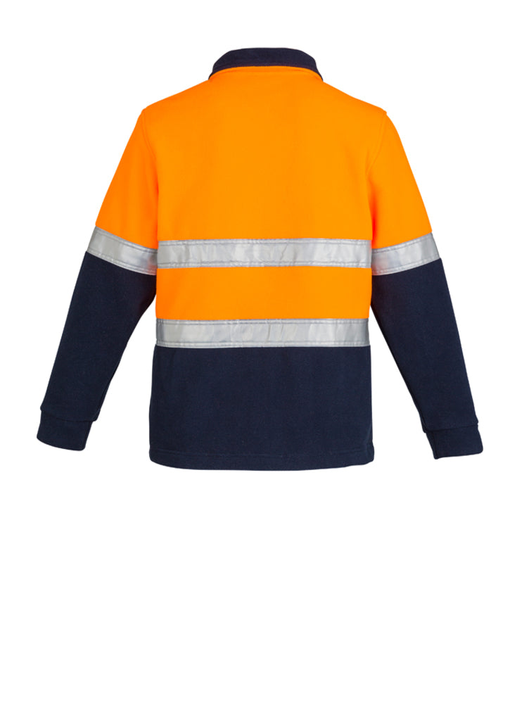 D/N Fleece Jumper Hooped - Orange/Navy