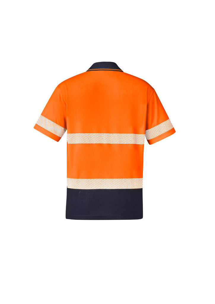 Hi Vis Polo S/S - Orange/Navy