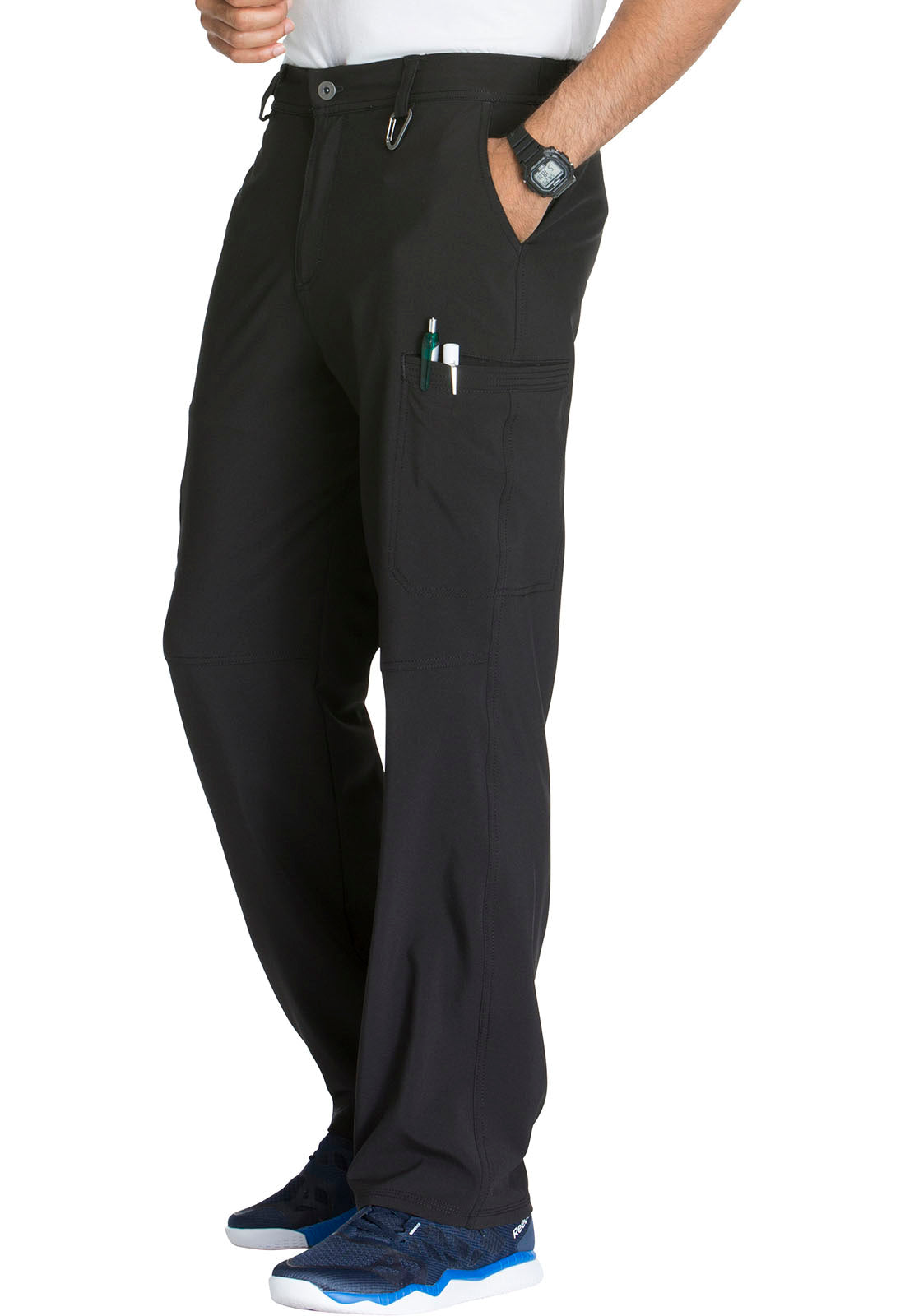 Cherokee Men's Infinity Fly Front Pant - Caribbean Blue