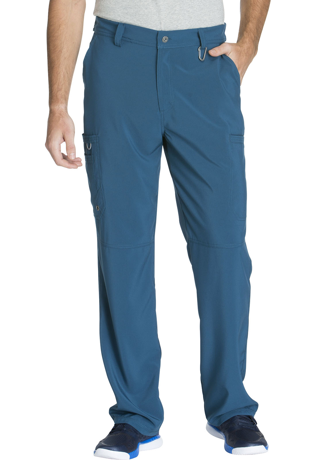 Cherokee Men's Infinity Fly Front Pant - Pewter