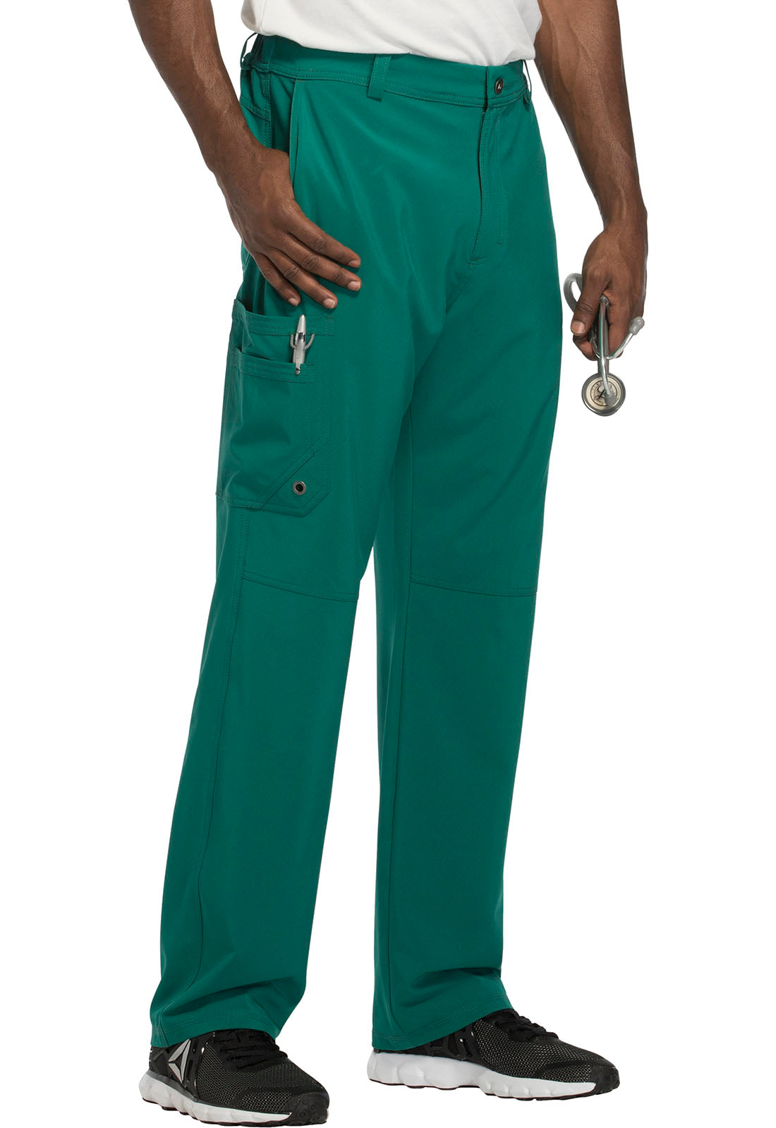 Cherokee Men's Infinity Fly Front Pant - Teal