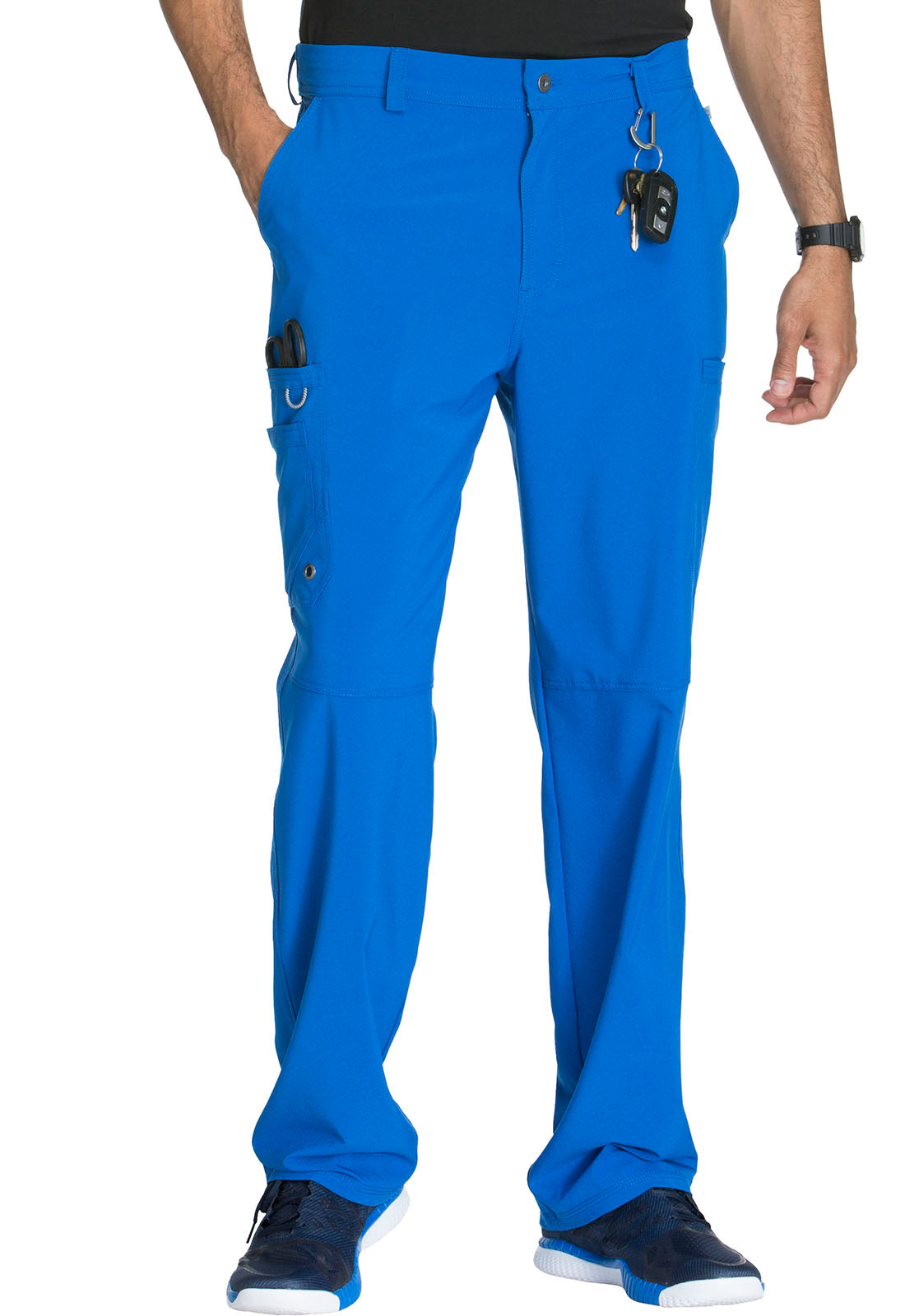 Cherokee Men's Infinity Fly Front Pant - Royal