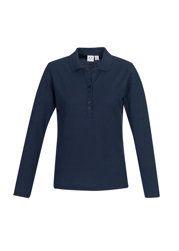 Crew Ladies L/S Polo - Navy