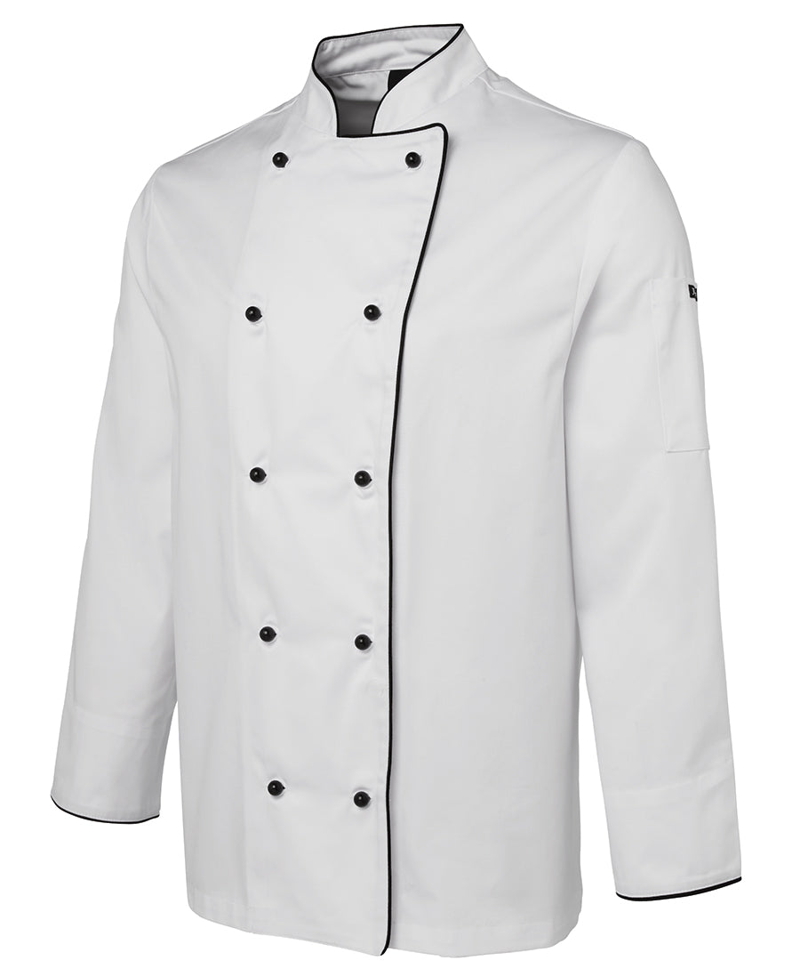 Chefs Jacket Polycotton LSL - Black