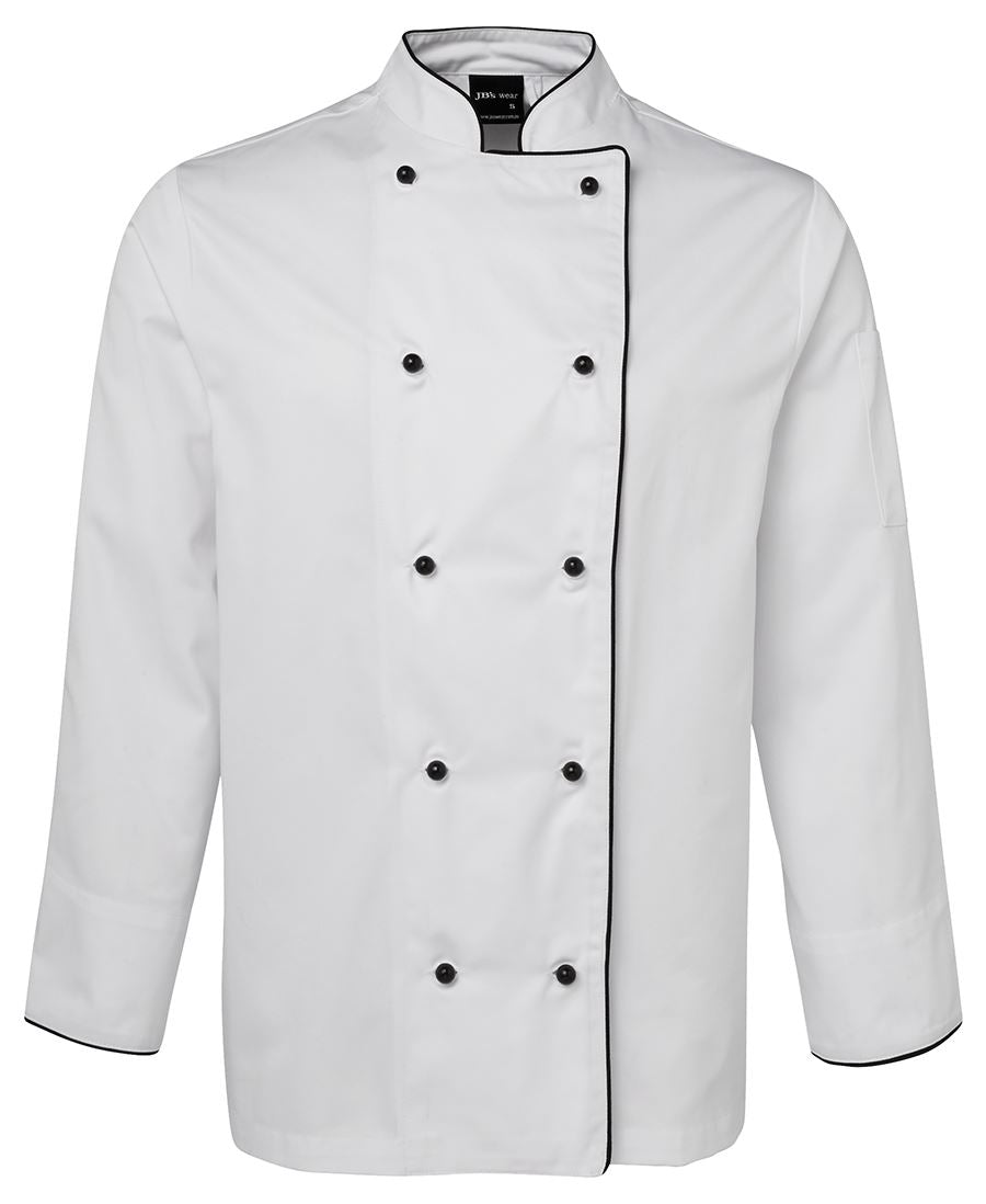 Chefs Jacket Polycotton LSL - Black