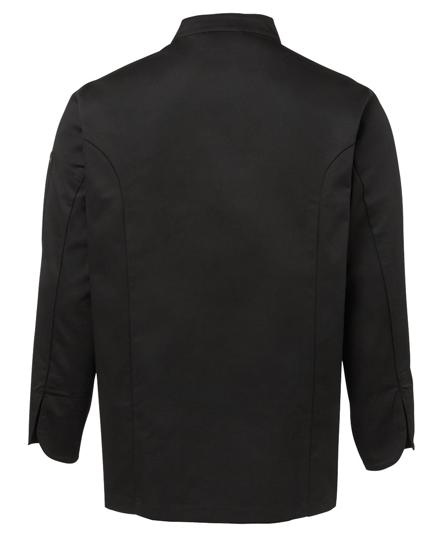 Chefs Jacket Polycotton LSL - Black