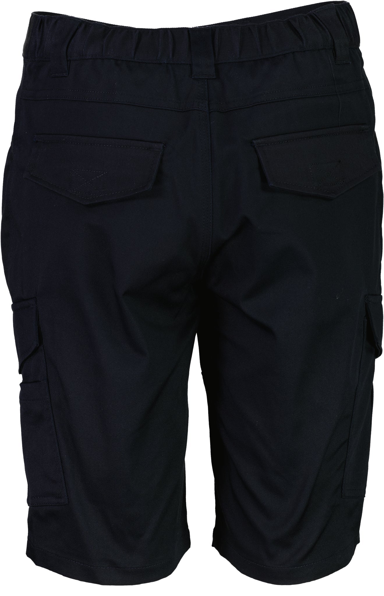 Unisex Stretch Cargo Shorts - Black