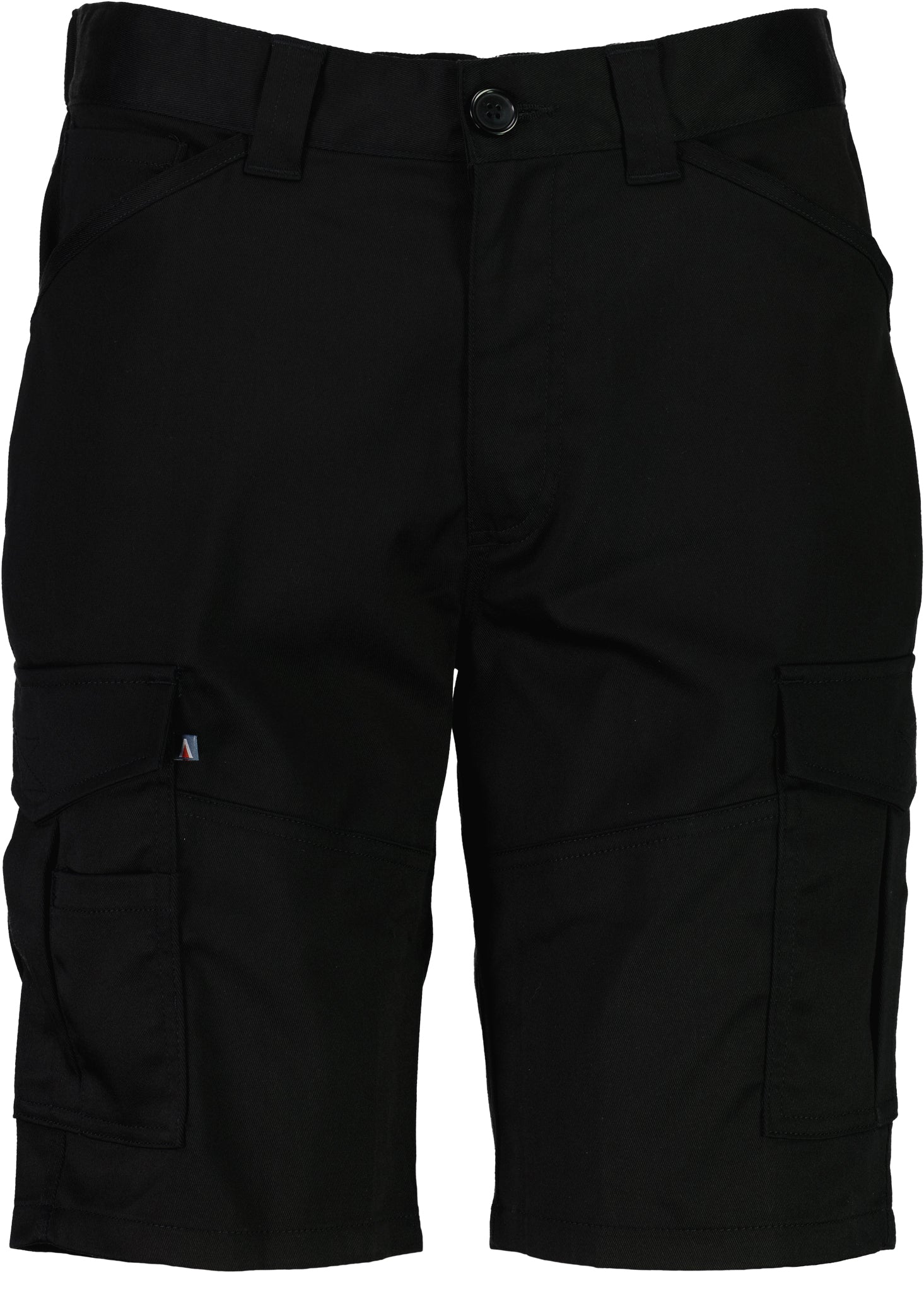 Unisex Stretch Cargo Shorts - Black