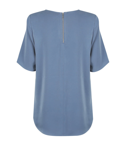 Short Sleeve Soft Taylor Top - Denim