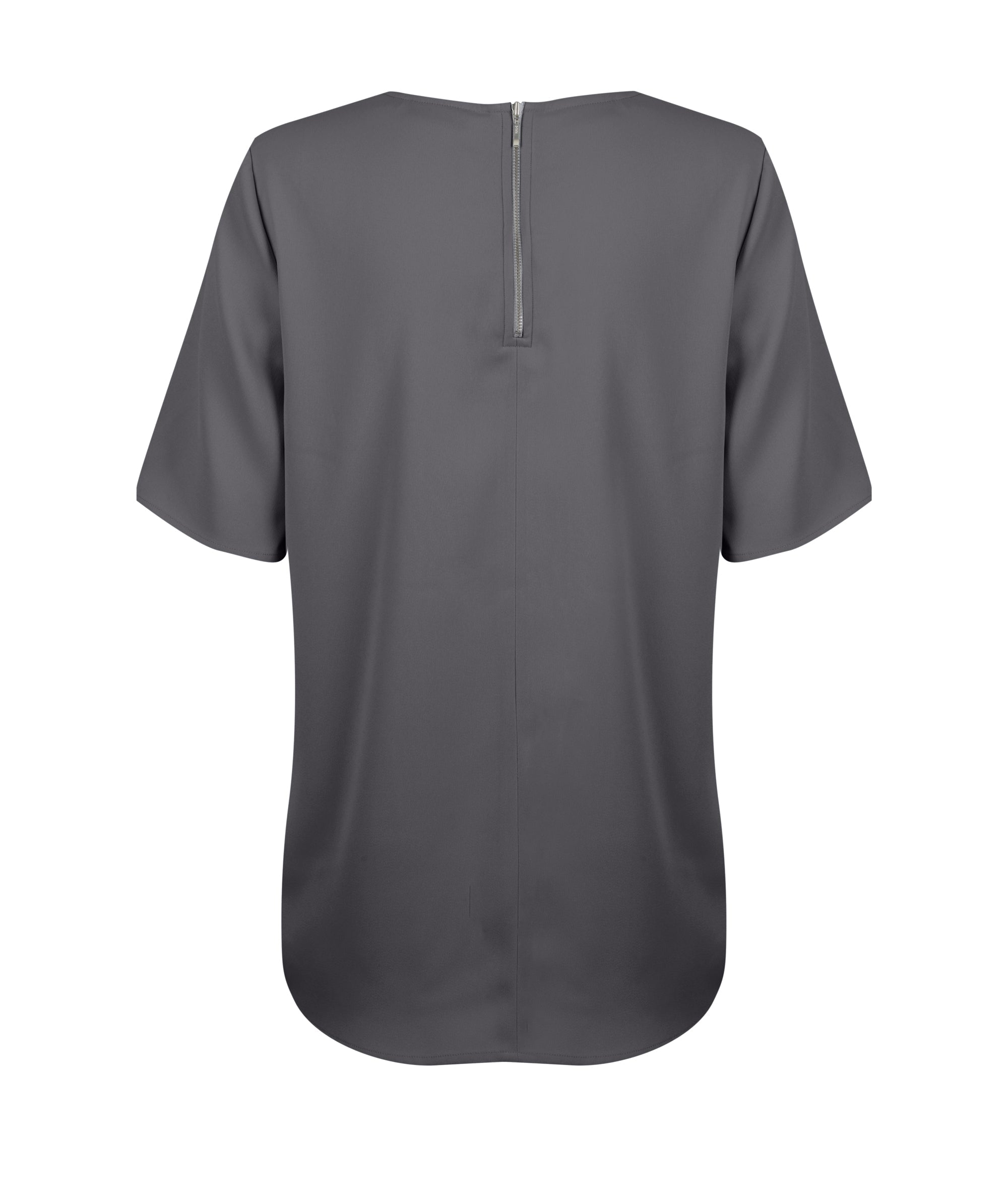 Short Sleeve Soft Taylor Top - Charcoal