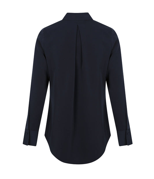 Long Sleeve Soft Quinn Top - Navy