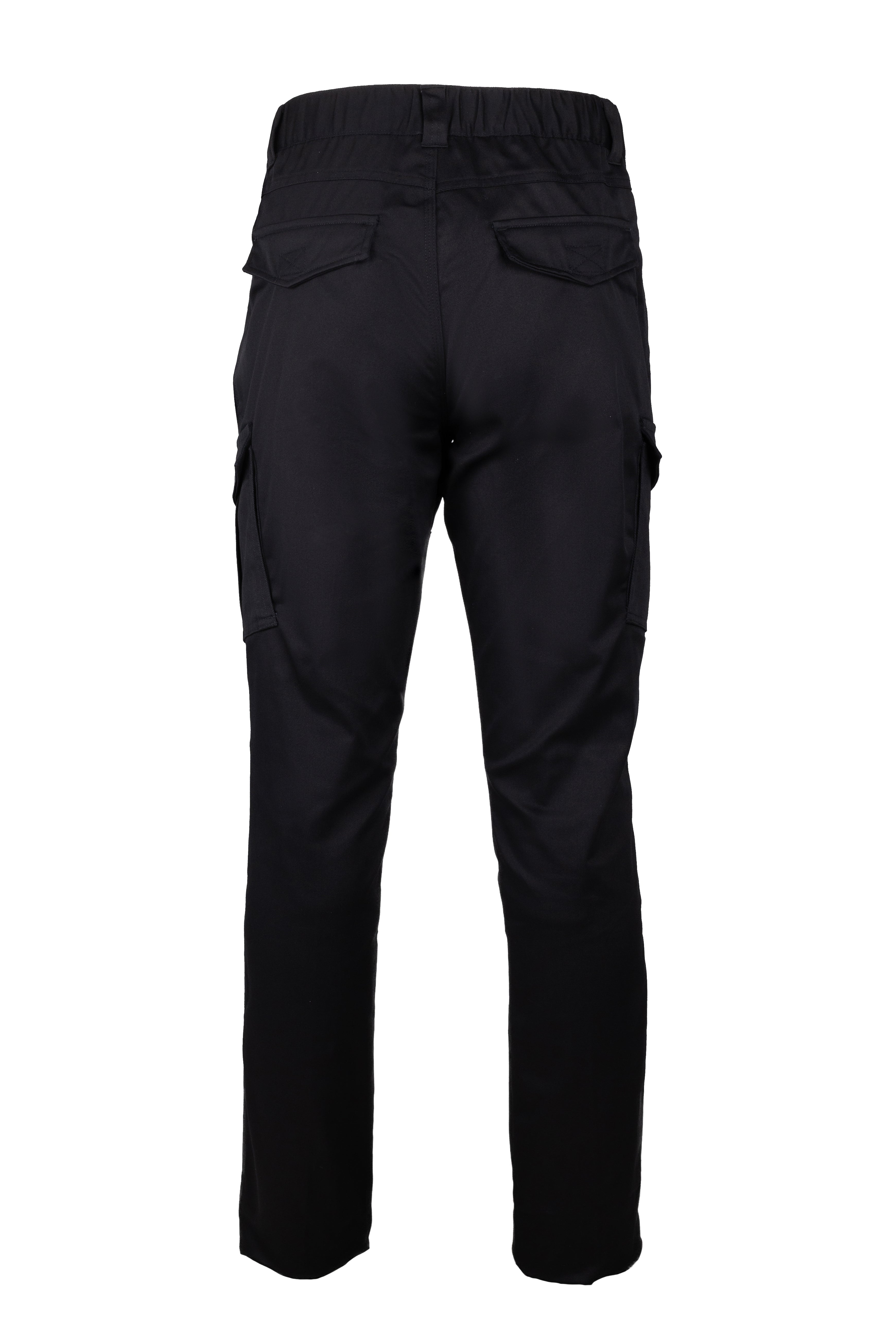 Unisex Stretch Cargo Pants - Black