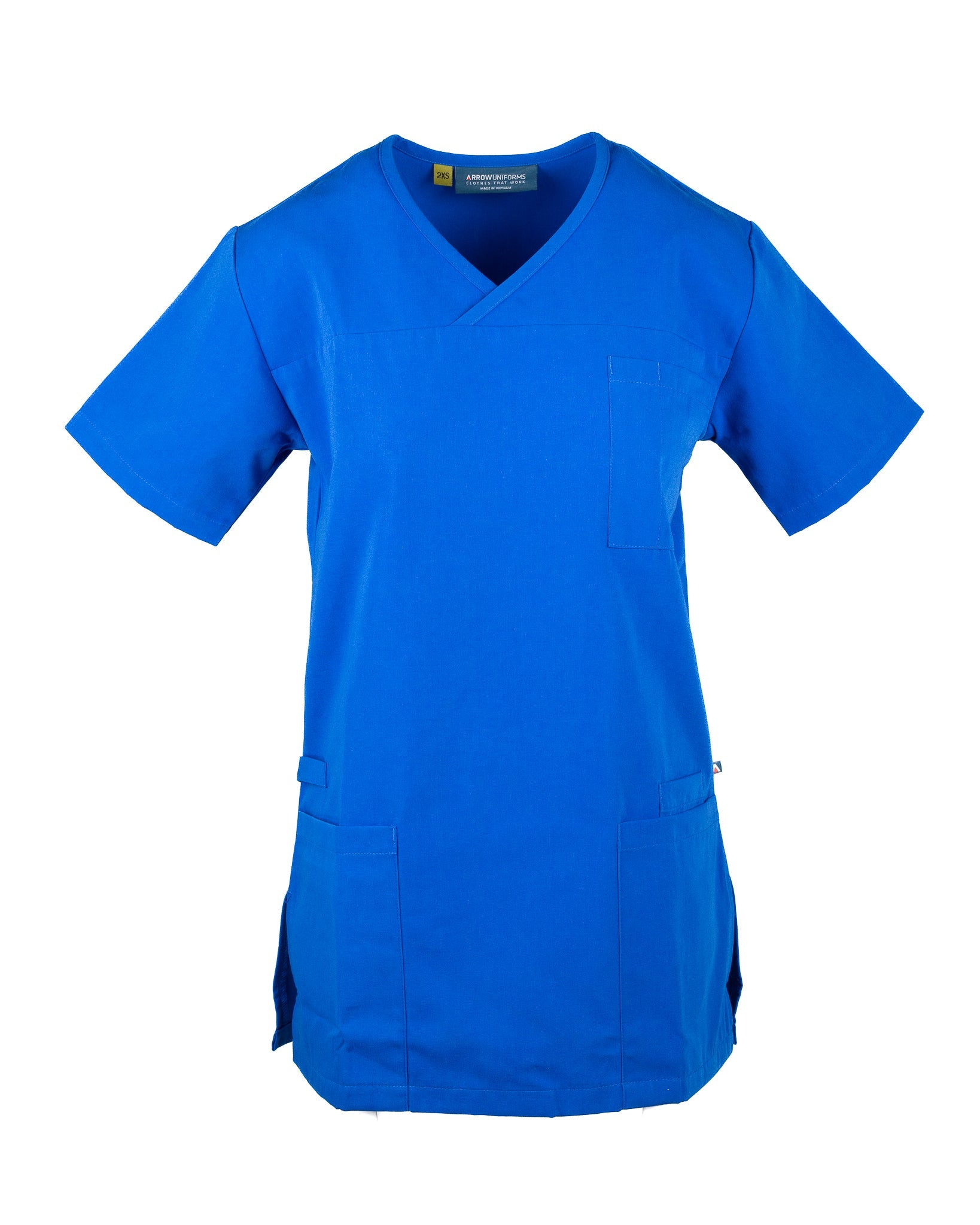 Polycotton Scrub Top - Pale Blue