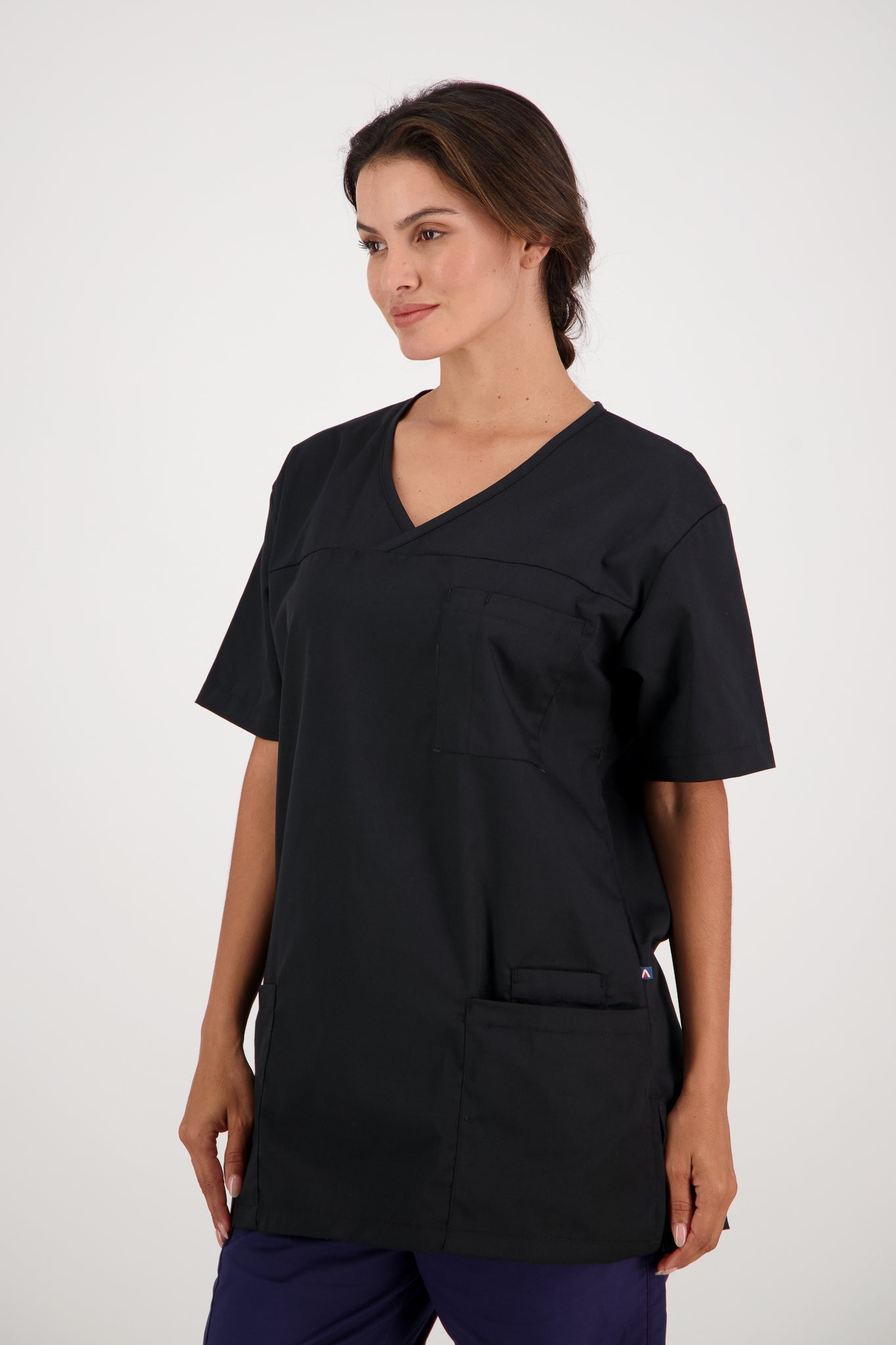 Polycotton Scrub Top - Pale Blue