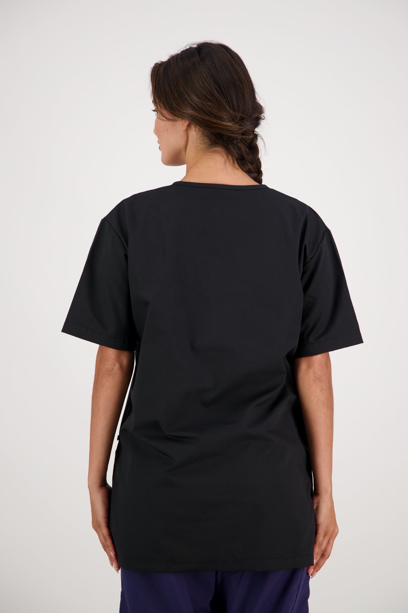 Polycotton Scrub Top - Charcoal