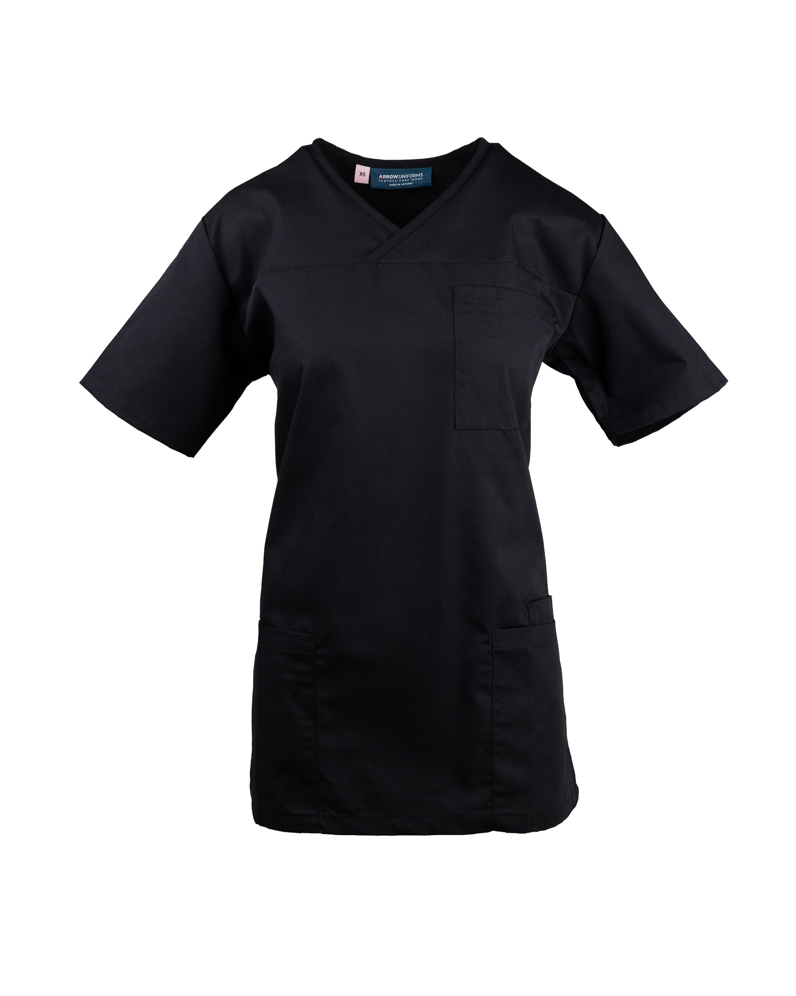 Polycotton Scrub Top - Charcoal