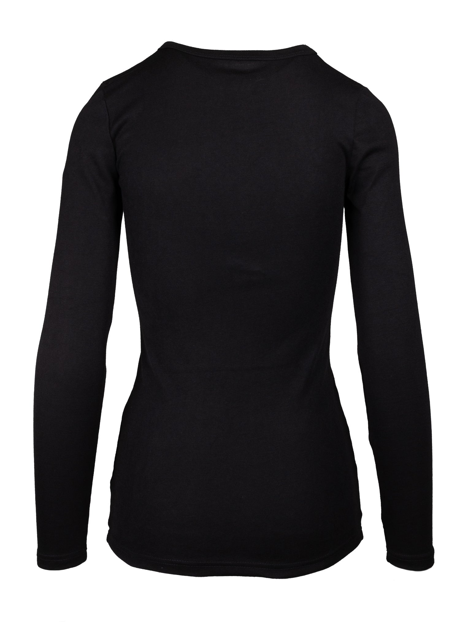 Unisex Crew Neck Long Sleeve Thermal - Black