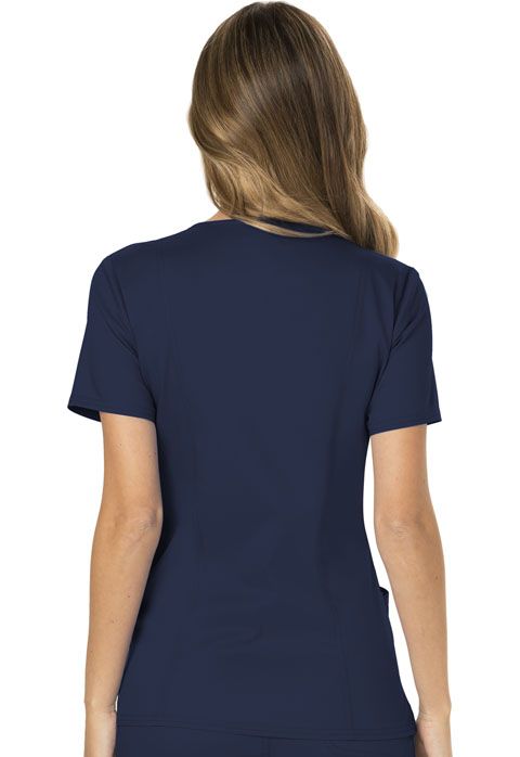 Cherokee Womens' WW Revolution Mock Wrap Top - Navy