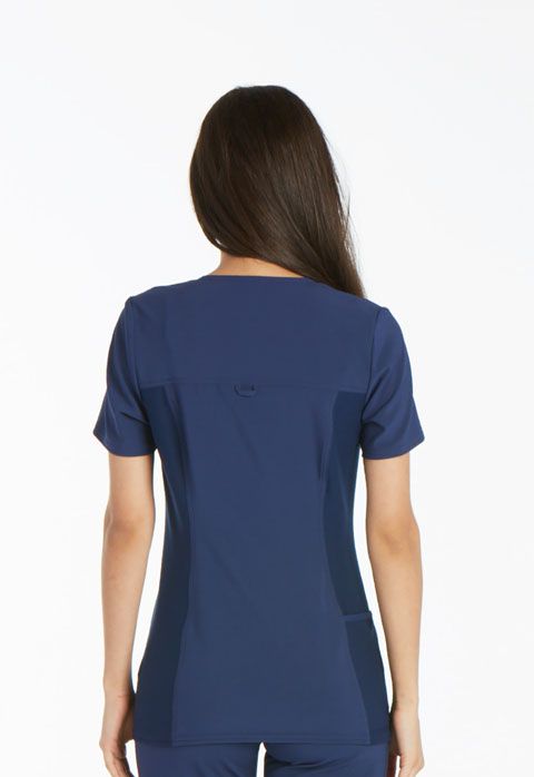 Cherokee Women's iFlex V-Neck Panel Top - Navy
