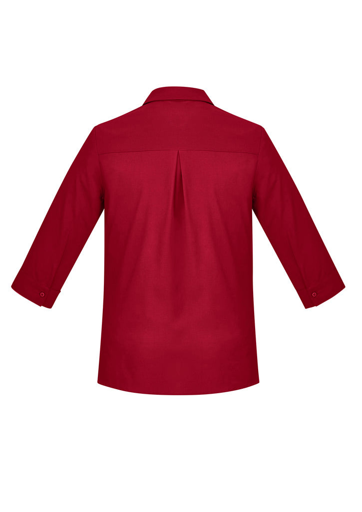 Womens Florence 3/4 Sleeve Shirt - Cherry