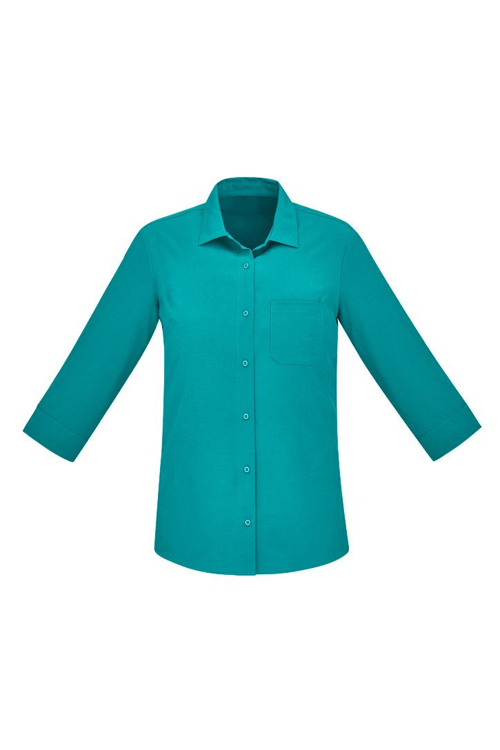 Womens Florence 3/4 Sleeve Shirt - Teal